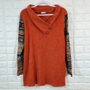 Style Rack Aztec print sweater ,Size L